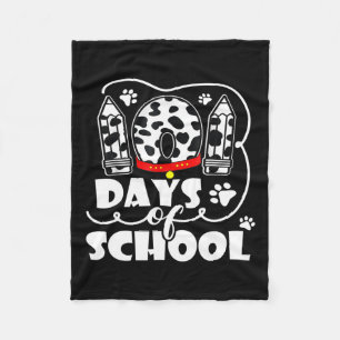Couverture Polaire 101 Jours École mignon chien 100 Jours Étudiant pl