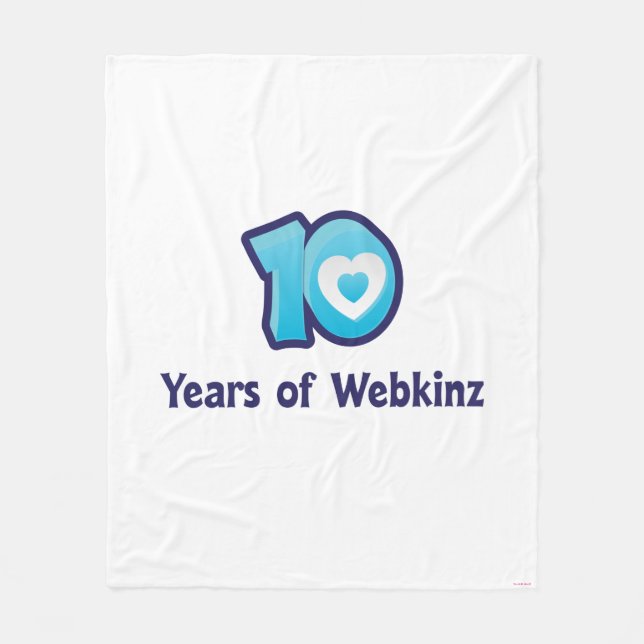 Couverture Polaire 10 ans de logo de Webkinz (Devant)