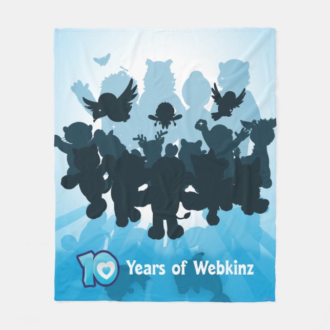 Couverture Polaire 10 ans de silhouette de Webkinz (Devant)