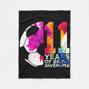 Couverture Polaire 11 Ans De Foot Incroyable 11ème Anniversaire
