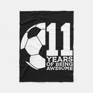 Couverture Polaire 11 Ans De Foot Incroyable 11ème Anniversaire _1 