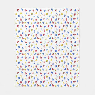 Couverture Polaire 123 Rouge jaune bleu