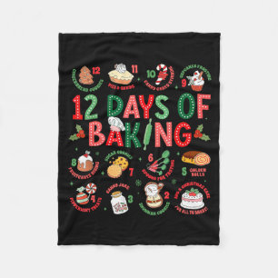 Couverture Polaire 12 Jours De Boulanger Pâtissier Noël Cuisinier Che