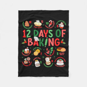 Couverture Polaire 12 Jours De Boulangerie Boulanger Noël Cuisinier C