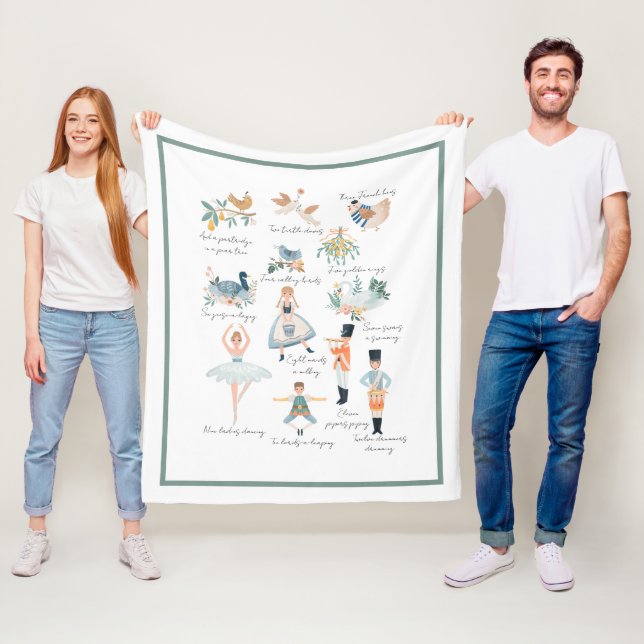 Couverture Polaire 12 Jours de Noël (En situation)