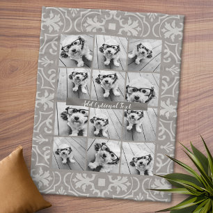 Couverture Polaire 12 Photo Collage - Agritourisme rustique Motif bei