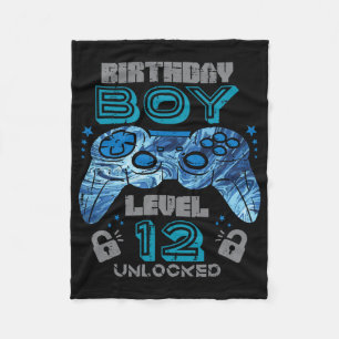 Couverture Polaire 12e Anniversaire Joueur niveau 12 Déverrouillé Jeu