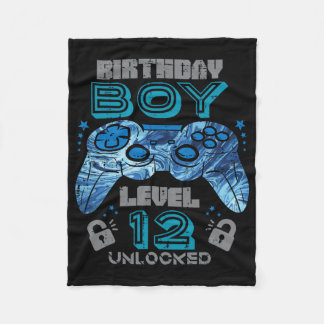 Couverture Polaire 12e Anniversaire Joueur niveau 12 Déverrouillé Jeu