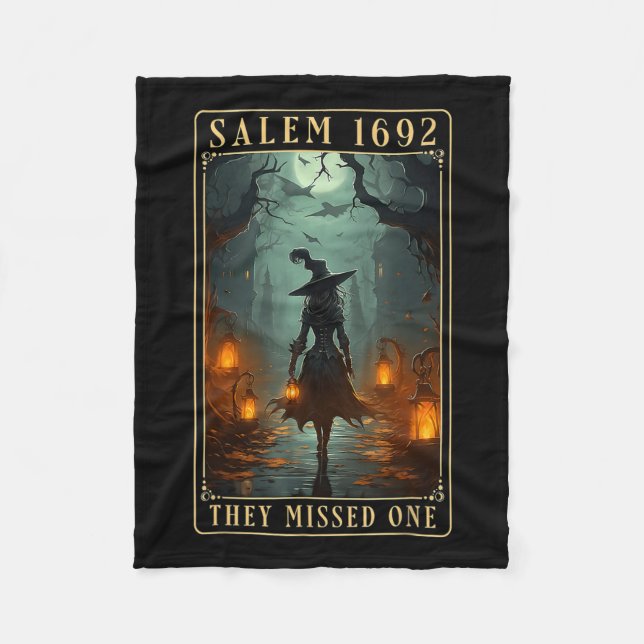 Couverture Polaire 1692 Ils Ont Manqué Une Sorcière D'Halloween (Devant)