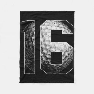 Couverture Polaire 16e anniversaire Boy Golf Player Golf 16 ans