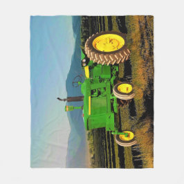 Couverture Polaire 1962 Grand Tracteur vert Cosy Fleece Blanket