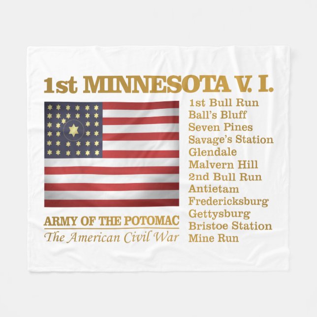 Couverture Polaire 1ère Infanterie volontaire du Minnesota (BH) (Devant (Horizontal))