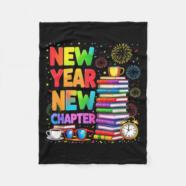 Couverture Polaire 2026 Bookworm Funny Happy New Year Chapter Book Lo (Devant)