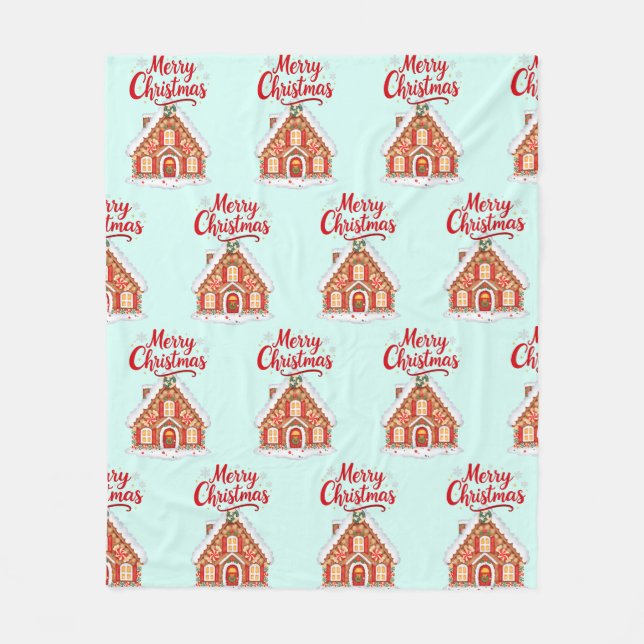 Couverture Polaire 2026 Christmas House Fleece Blanket (Devant)