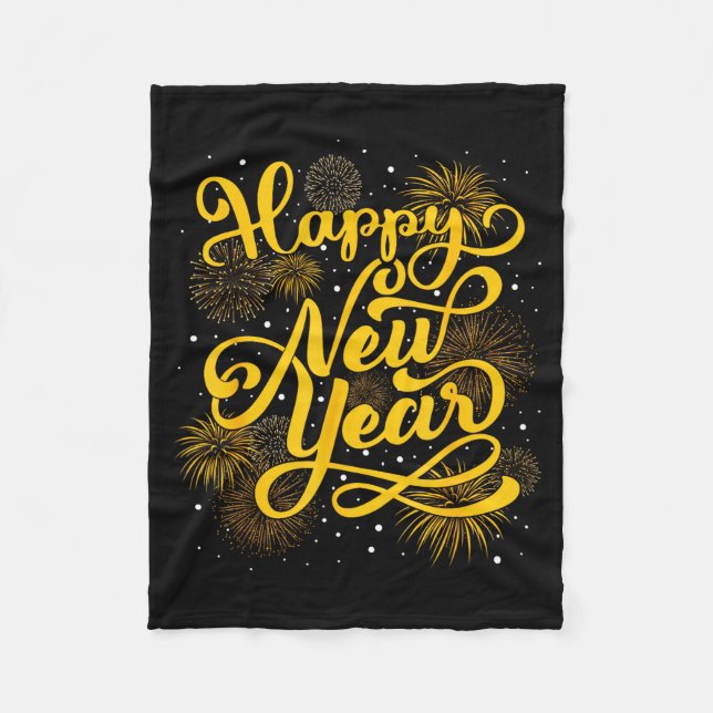 Couverture Polaire 2026 Happy New Year Firework New Year's Eve Party  (Devant)