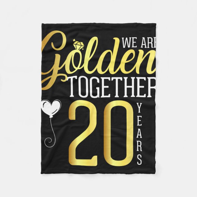 Couverture Polaire 20 Ans 20e Anniversaire Chemises pour mariés Husba (Devant)