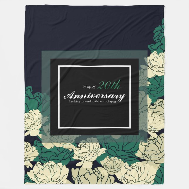 Couverture Polaire 20ème anniversaire de vert vert (Devant)