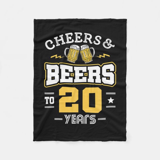 Couverture Polaire 20Th Birthday Cheers And Beers Birthday (Devant)
