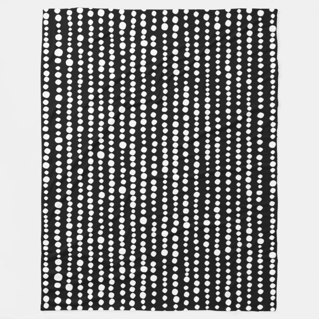Couverture Polaire 230216 - Blanc sur noir (Devant)
