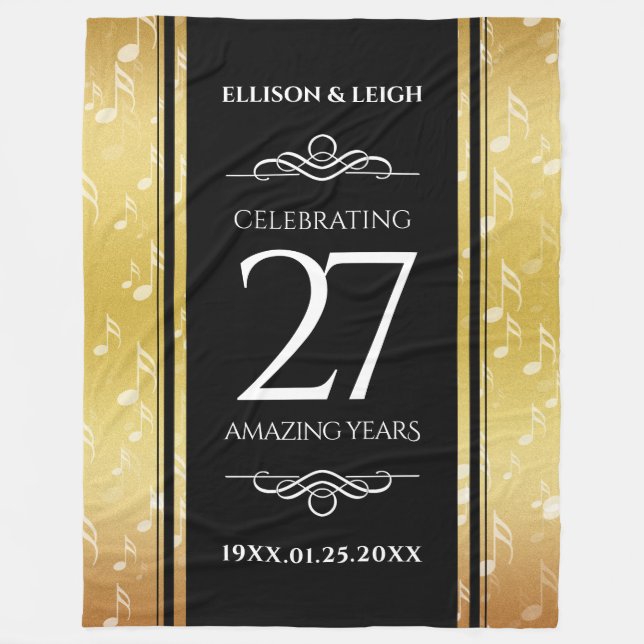 Couverture Polaire 27e anniversaire du Mariage de musique (Devant)