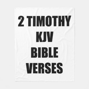 Couverture Polaire 2 Versets bibliques Timothy KJV