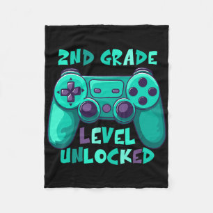 Couverture Polaire 2e année Garçons Gamer Niveau Ck À l'école Premier
