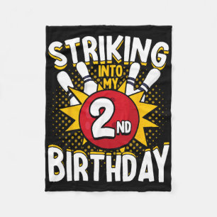 Couverture Polaire 2e anniversaire Bowling Thème Grève dans Anniversa