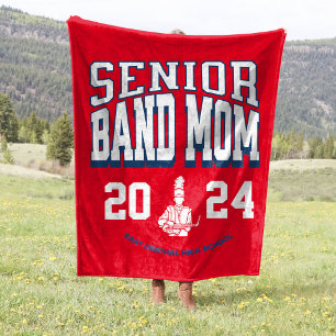 Couverture Polaire 30"x40" School Band Senior Mom Stadium