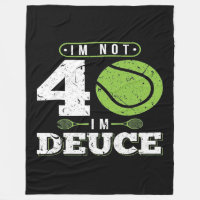 40e Birthday Venin de tennis Blanket