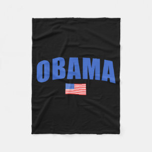 Couverture Polaire 44-48 Obama pour le président '28 2028 4 juill