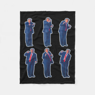 Couverture Polaire 45 Danse Donald Trump 47e Président Trump 1