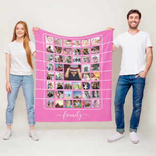 Couverture Polaire 45 Photo Collage unique Personnalisé do-it-yoursel