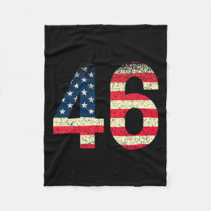 Couverture Polaire 46 Joe Biden 46 Élu Drapeau Américain 2020