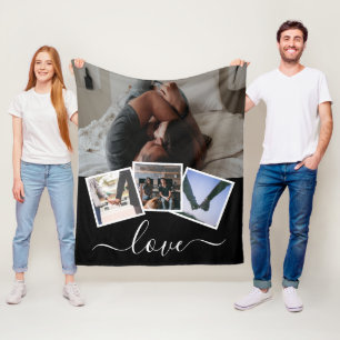 Couverture Polaire 4 Photo Love Personnalisée