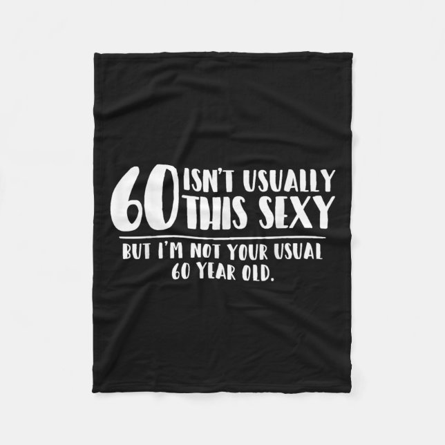 Couverture Polaire 60 And Y Shirt Funny 60th Birthday Gift  (Devant)