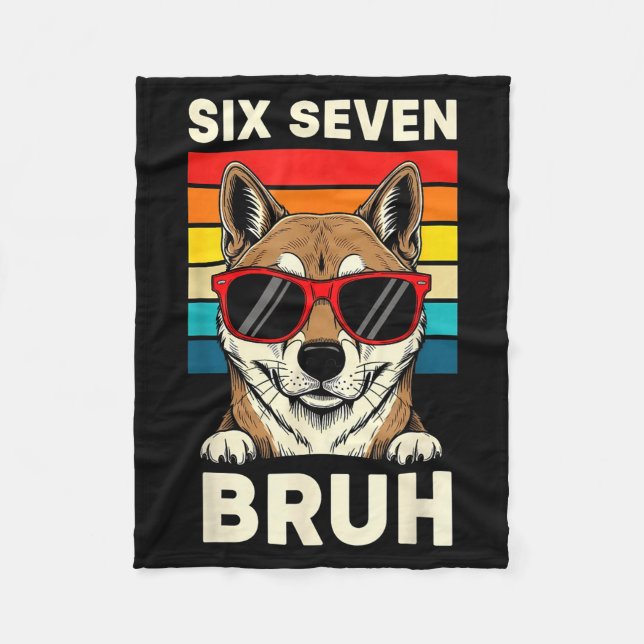 Couverture Polaire 67 Animals Funny 67 Brainrot Youth Kids Dog 67  (Devant)