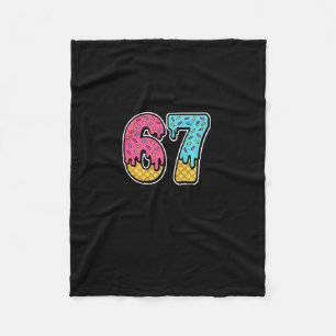Couverture Polaire 67 Glace Drip Meme Six Sept Drôle Gen Alpha D