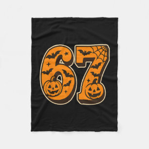 Couverture Polaire 67 Halloween Six Seven Brainrot Mème Garçons Enfan