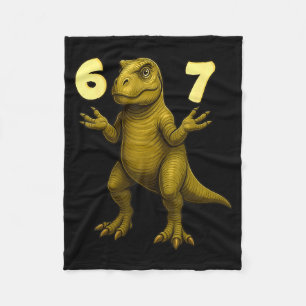 Couverture Polaire 67 Mains de T-rex en Mouvement Mème de Dinosaure P