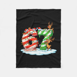 Couverture Polaire 67 Meme de Noël 6 7 Nombres Six Sept Génération Z