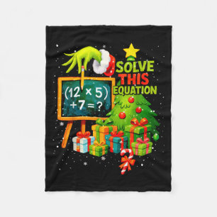 Couverture Polaire 67 Professeur Vert Noël Six Sept Mème Brainrot