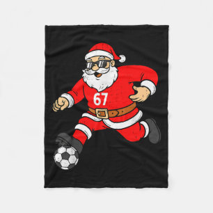 Couverture Polaire 67 Santa Foot Six Sept Mème Noël Srt Hommes B