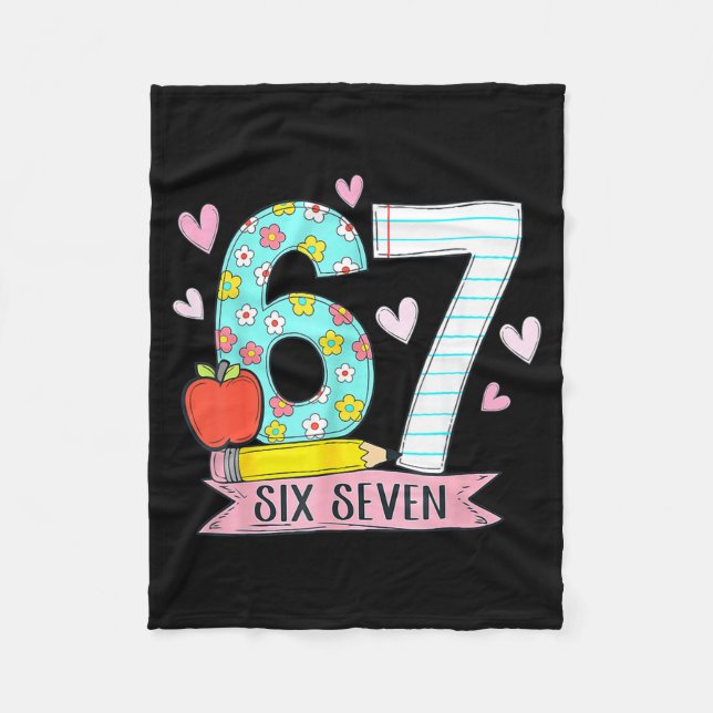 Couverture Polaire 67 Shirt For Teachers 67 Meme Women Teacher Six Se (Devant)
