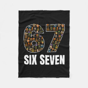 Couverture Polaire 67 Six Seven Italian Brainrot Gen Alpha Argot Meme