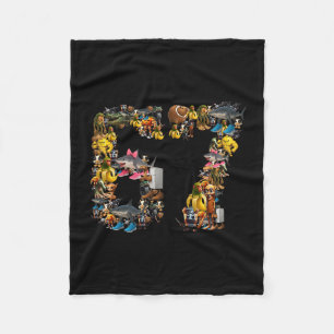Couverture Polaire 67 Six Seven Meme d'anniversaire Viral Brainrot it