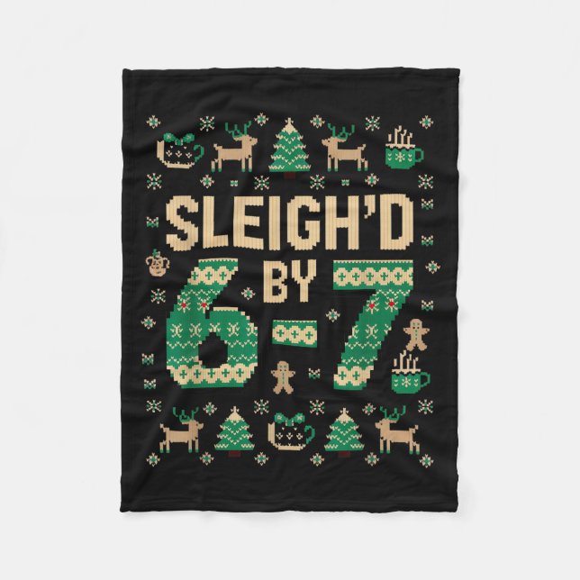 Couverture Polaire 6-7 Christmas Ugly Sweater Six Seven Xmas 67 Meme  (Devant)