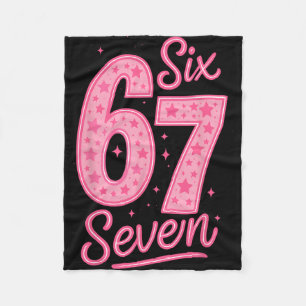 Couverture Polaire 6 7 Numéro 67 Rose Six Sept Mème Argot Femmes Fill