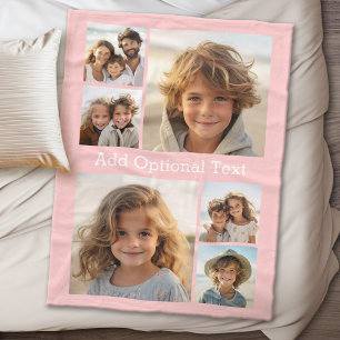 Couverture Polaire 6 Collage de photos -- Texte facultatif -- CAN Mod