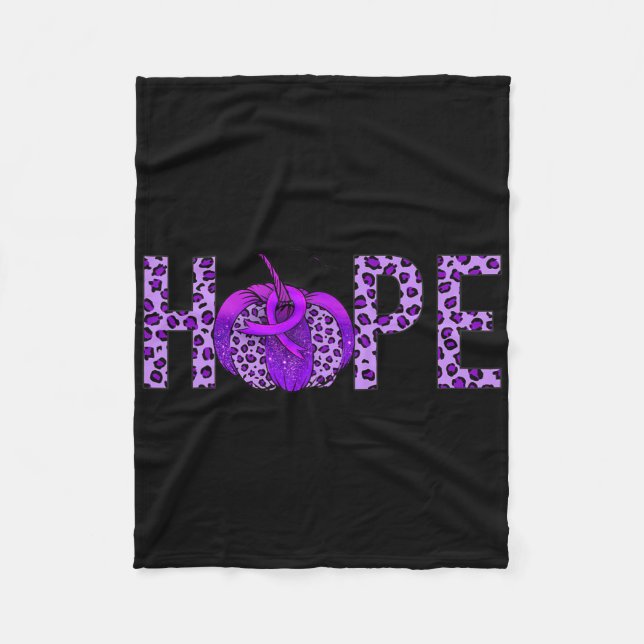 Couverture Polaire 6yo8 Purple Ribbon Heimerheimer Mois de sensibilis (Devant)