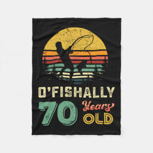Couverture Polaire 70 Ans 70 Grandpa Poisson 70e Anniversaire Wi-Fi